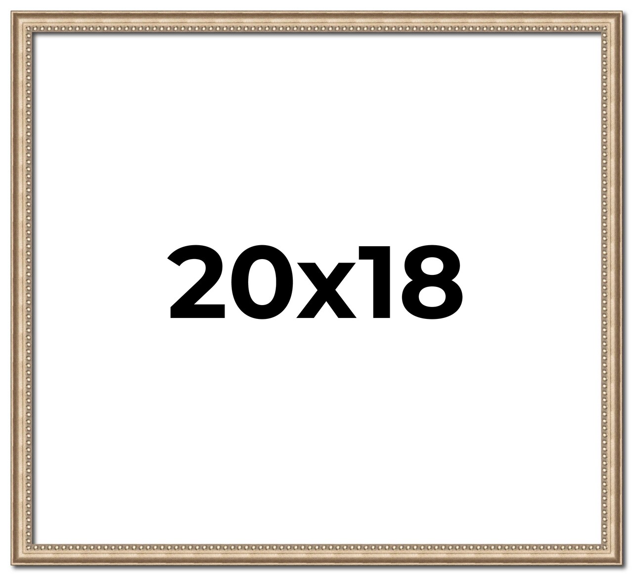 18x20 Minimalist Picture Frame with UV-Resistant Acrylic & Acid Free Backing, Available in 6 Finishes - Black, Brown, Silver, Grey, Natural, and White